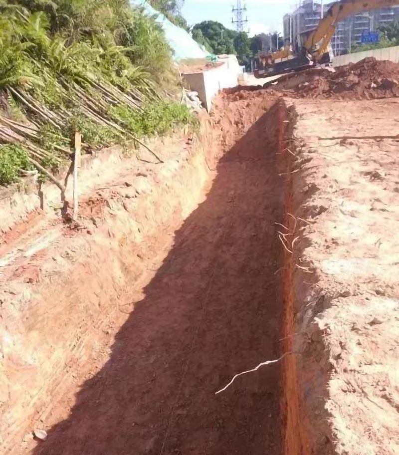 哈哈体育电缆沟施工