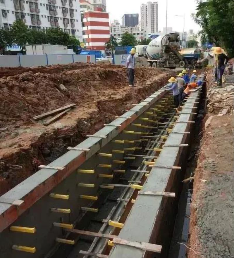 哈哈体育电缆沟施工