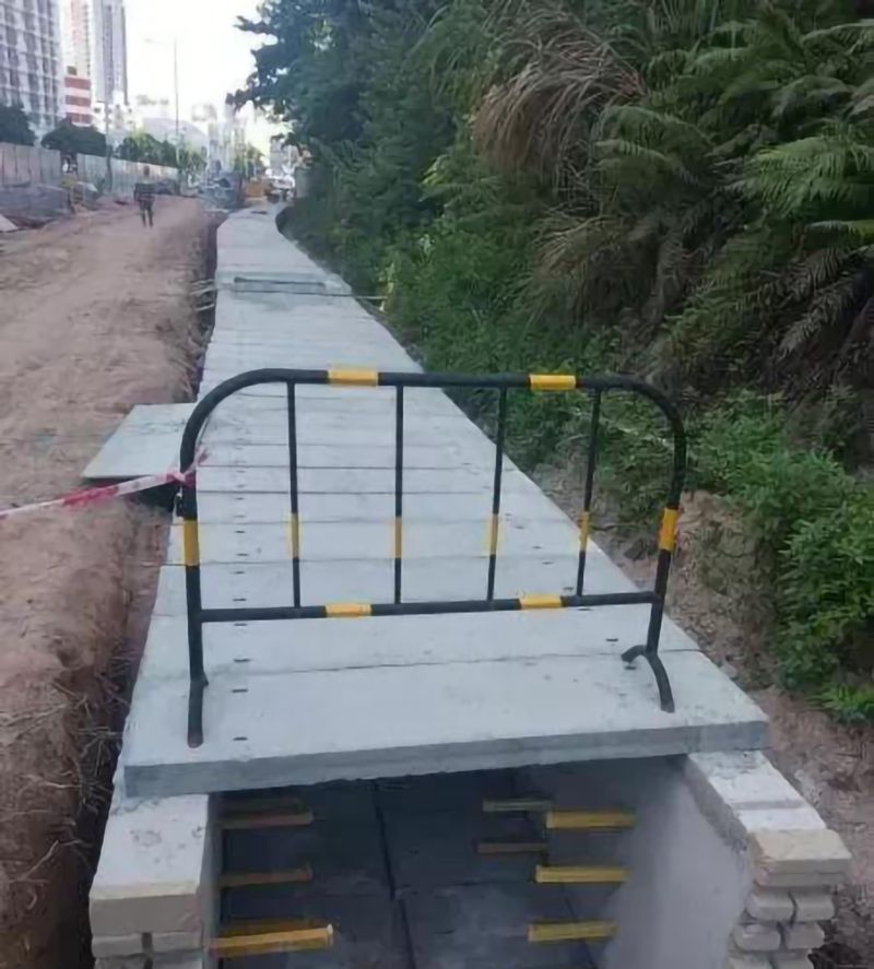 哈哈体育电缆沟施工